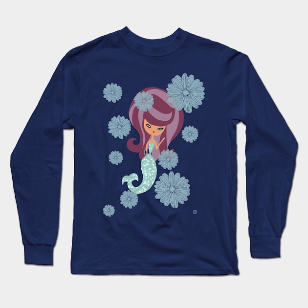 Little mermaid Long Sleeve T-Shirt by nasia9toska